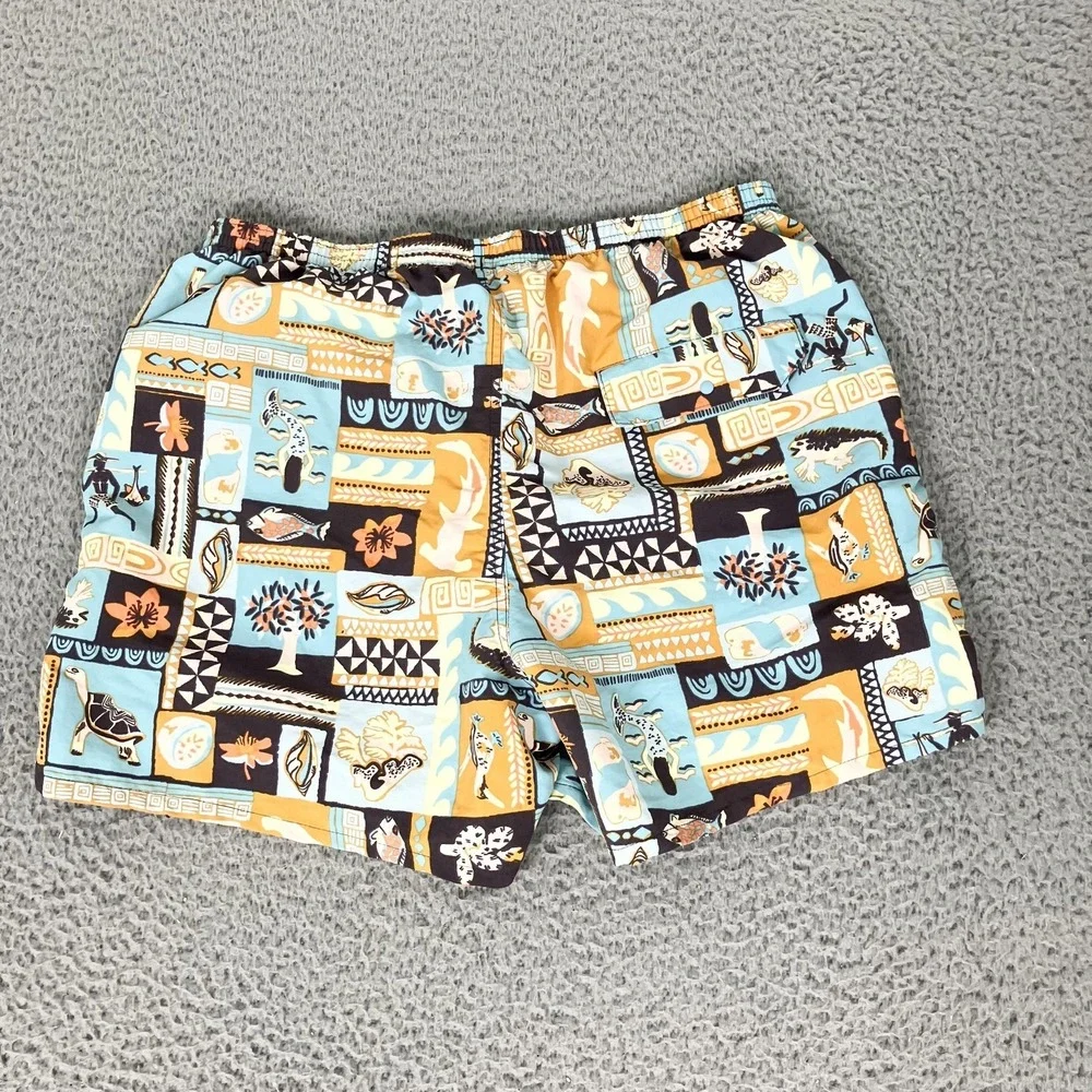 Patagonia Baggies Shorts Mens Large Multicolor Tropical Galapagos Swim Trunks
